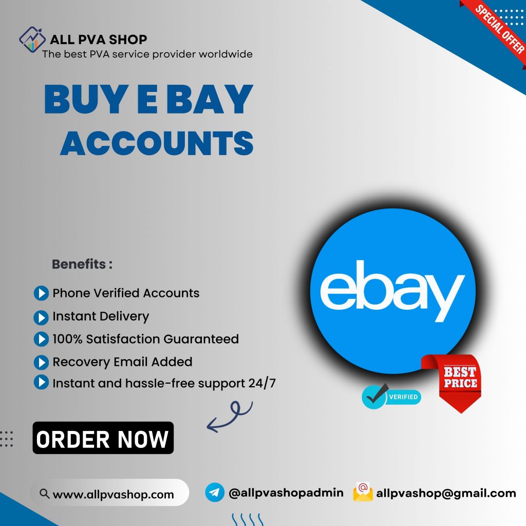 Buy verified eBay accounts- 100% Safe, Verified New/Old Accounts